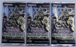 YUGIOH! BATTLE OF CHAOS BOOSTER PACK X3 - 1st EDITION - FREE UK P&P - Image 1
