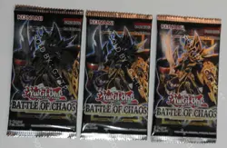 YUGIOH! BATTLE OF CHAOS BOOSTER PACK X3 - 1st EDITION - FREE UK P&P - Image 3