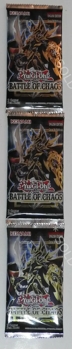YUGIOH! BATTLE OF CHAOS BOOSTER PACK X3 - 1st EDITION - FREE UK P&P - Image 5