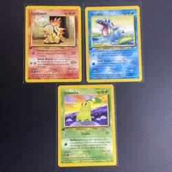 1st Edition Neo Genesis *3 Card Lot* Totodile,Cyndaquil,Chikorita Pokemon TCG - Image 1