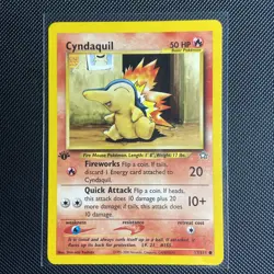 1st Edition Neo Genesis *3 Card Lot* Totodile,Cyndaquil,Chikorita Pokemon TCG - Image 3