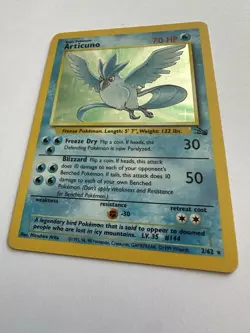 Pokemon TCG Articuno Fossil Holo 2/62 Rare Unlimited Near Mint Condition ⭐ - Image 2