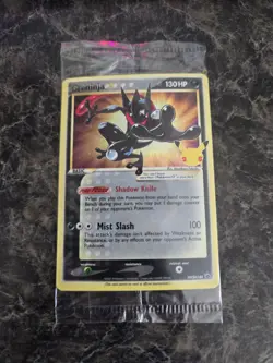 Pokemon TCG Greninja Gold Star SWSH144 - Black Star Promo Celebrations SEALED NM - Image 1