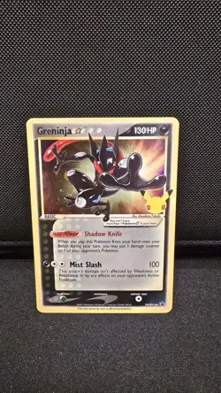 Pokemon - Greninja - SWSH144 - Celebrations Black Star Promo - Gold Star Holo NM - Image 1
