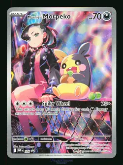 Pokemon Card Marnie's Morpeko SVP206 Promo IR Full Art Marnie Deck 2025 - Image 1