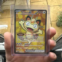 Pokemon Meowth ex 107/088 Full Art Holo Secret Rare Perfect Order English 2026 - Image 1