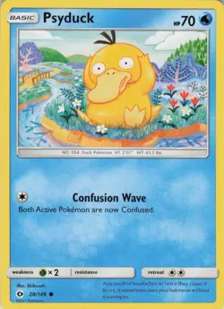 Psyduck 28/149 Common SM Base Set Pokemon Lightly Played - Image 1