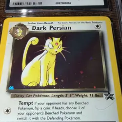 2000 Pokemon Promo Dark Persian Nintendo Magazine Holo No Hp Error CGC 8.5 - Image 2