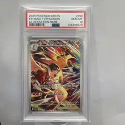 PSA 10 Pokemon TCG Destined Rivals Ethan's Typhlosion Card 190/182 Low Pop! - Image 1