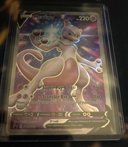 Pokemon TCG Mewtwo V Sword & Shield Swsh229 Holo Promo Near Mint - Image 1