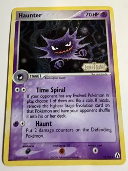Pokemon TCG Haunter EX Legend Maker 35/92 Reverse Holo Stamped LP/NM 2006 - Image 1