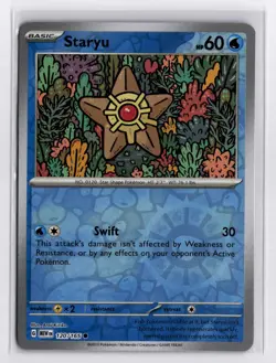Pokemon 151 Staryu 120/165 Common Reverse Holo - Image 1