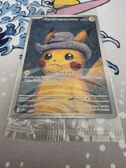 PIKACHU VAN GOGH WITH GREY FELT HAT SVP EN 085 PROMO POKEMON CARD-SEALED - Image 2