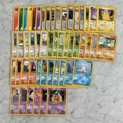 Pokemon Card Lot 1999 WOTC 50 Different Cards All NM, Lots Of Uncommon - Image 1