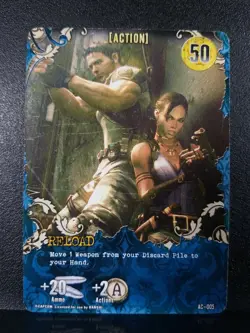 Resident Evil Deck Building Game Replacement Card Action Reload Weapon Part DBG - Image 1