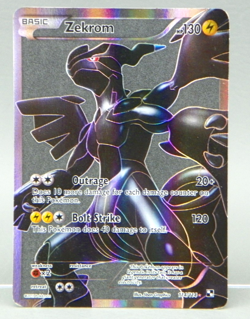 Pokemon TCG 2011 Zekrom 114/114 Black & White Full Art Holo Card LP - Image 1
