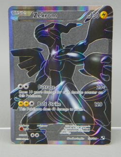 Pokemon TCG 2011 Zekrom 114/114 Black & White Full Art Holo Card LP - Image 2