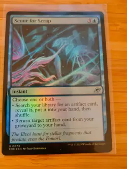 MTG Scour for Scrap (FOIL) 0073 Edge of Eternities M/NM Free UK P&P - Image 1