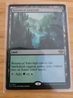 MTG Botanical Sanctum (FOIL) 0267 Outlaws of Thunder Junction M/NM Free UK P&P - Image 1