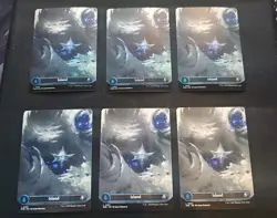 6x MTG Edge of Eternities Full Art Island Foil x 3 Normal X3 - Image 1