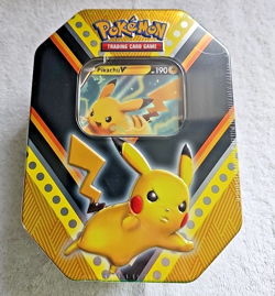 Pokemon TCG V-Powers Pikachu Tin Factory Sealed * FREE SHIPPING* - Image 1