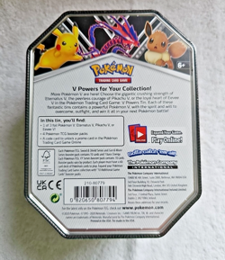 Pokemon TCG V-Powers Pikachu Tin Factory Sealed * FREE SHIPPING* - Image 2