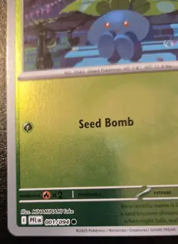 Oddish 001/094 Reverse Holo Common Phantasmal Flames Pokemon TCG - Image 4