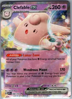 Clefable ex 082/197 SV03: Obsidian Flames - Pokemon Card - NM - Image 1
