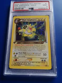 Pokemon Dark Ampharos 1st edition Neo Destiny Holo PSA 9!!! - Image 1