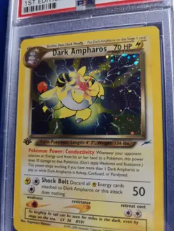 Pokemon Dark Ampharos 1st edition Neo Destiny Holo PSA 9!!! - Image 4