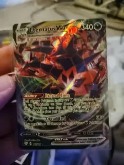 Pokemon TCG Eternatus VMAX Ultra Rare Holo 117/189 Darkness Ablaze - Image 1