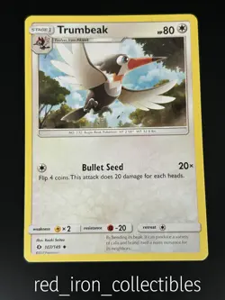 Trumbeak 107/149 Uncommon Sun & Moon Base Pokemon Card 2017 - Image 1