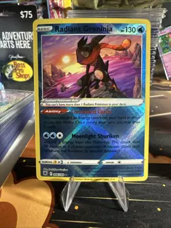 Pokemon TCG Radiant Greninja Astral Radiance Holo Card 046/189 - Image 1