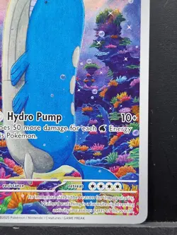 Pokemon TCG Wailord Illustration Rare Card Journey Together 162/159 Near Mint - Image 5
