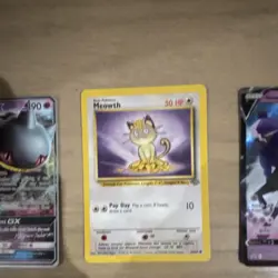 Pokemon TCG Mixed Lot 9 Cards Banette GX, Meowth, Calyrex V, Glaceon EX - Image 3