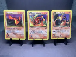Pokemon TCG Dark Charizard Evolution Line - Team Rocket Non Holo Rare 2000 WOTC - Image 1