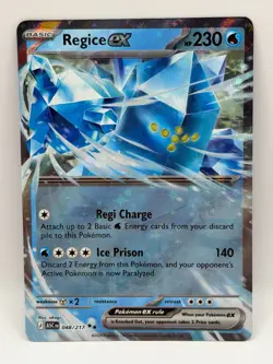 Regice ex 048/217 Ascended Heroes NM Double Rare Holo Pokemon TCG - Image 1