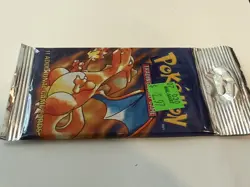 Pokemon Base Set Booster Pack Charizard Artwork Sealed WOTC 1999 21.05g - Image 4