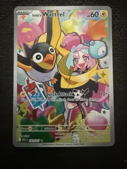 Iono’s Wattrel 231/217 IR Ascended Heroes Pokemon English Near Mint - Image 1