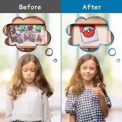 Pokemon Card Folder 4 Pockets Trading Album 480 Cards Portfolio Binder Wallet UK - Image 3