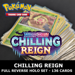 Pokemon TCG Chilling Reign - COMPLETE SET Reverse Holo - 136 Cards - NM/M - Image 1