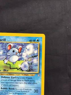 Pokemon Cards: Neo Genesis 1st Edition Common: Marill 66/111 - Image 3