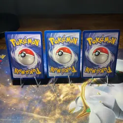 Vintage Pokemon TCG Trainer Professor Oak Lot of 3 Cards Nintendo English - Image 2