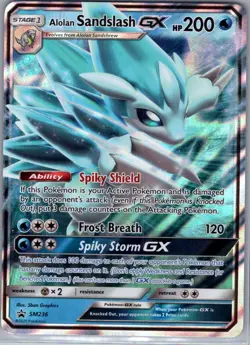 Alolan Sandslash GX SM236 SM Promos - Pokemon Card - NM - Image 1