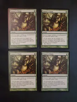 4x Nature's Claim Worldwake NM Magic The Gathering MTG Tcg x4 4 Playset Cards - Image 1