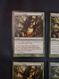 4x Nature's Claim Worldwake NM Magic The Gathering MTG Tcg x4 4 Playset Cards - Image 2