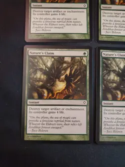4x Nature's Claim Worldwake NM Magic The Gathering MTG Tcg x4 4 Playset Cards - Image 5