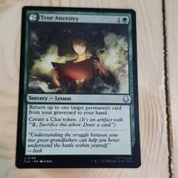 True Ancestry 0199 Magic TLA Sorcery Lesson Uncommon Green 2025 Chibi - Image 1