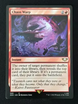 1x MTG Chaos Warp - Universes Beyond: Warhammer 40,000 (40K) #205 - Magic - Image 1