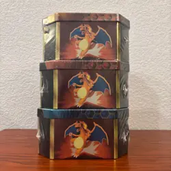 Set of 3 Pokemon Hidden Fates Tins Charizard Gyarados Raichu -Sealed- See photos - Image 4